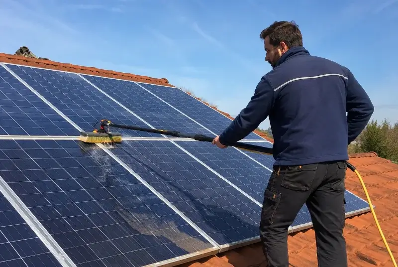 Nettoyage et entretien de panneaux solaires à Piégut-Pluviers